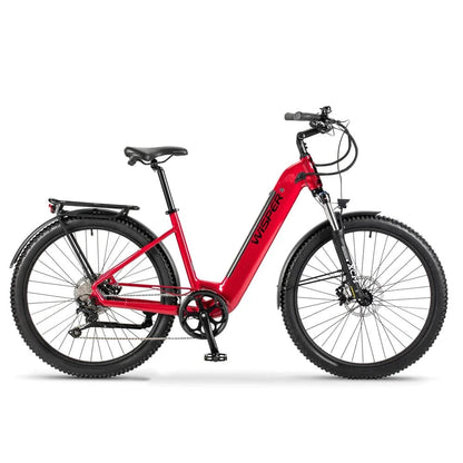 Wisper Wayfarer H7 Hub-Drive Step-Through E-Bike - Pillar Box Red - Swift Ebike Hub