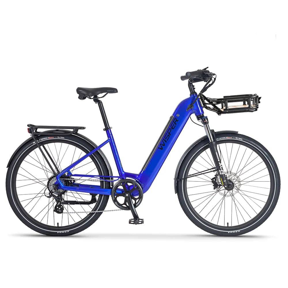 Wisper Wayfarer H7 Hub-Drive Step-Through E-Bike - Sky Blue - Swift Ebike Hub