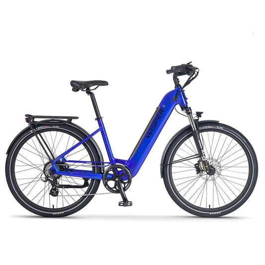 Wisper Wayfarer H7 Hub-Drive Step-Through E-Bike - Sky Blue - Swift Ebike Hub